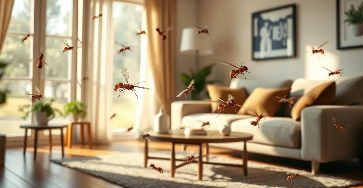 Por que as formiguinhas com asa aparecem em casa?