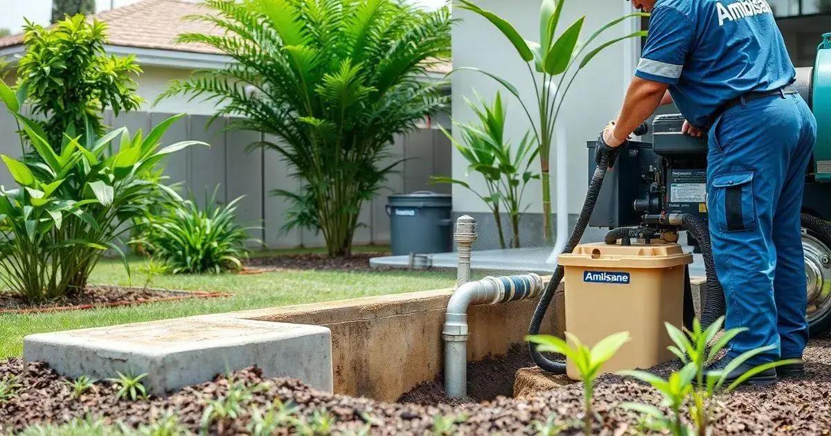 Como a Ambisane realiza a limpeza de fossas